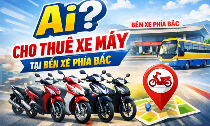 Cho thuê xe máy ngay tại bến xe phía bắc Nha Trang cho hành khách xuống bến